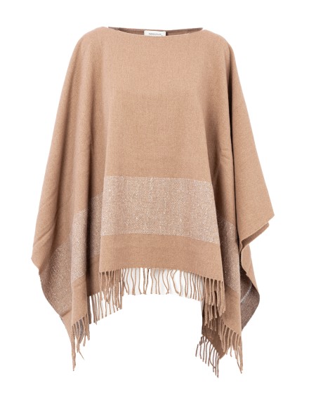 Shop FABIANA FILIPPI  Cappa: Fabiana Filippi cappa in lana.
Tessuto di lana, arricchito dal dettaglio sfrangiato.
Dimensioni: 130 x 140 cm.
Tessuto: 75% Lana Vergine 14% Seta 9% Cashmere 5% Poliestere 1% Poliammide.
Fabbricato in Italia.. SAD213A723H915-VR2